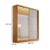 Guarda-Roupa Casal Com Espelho 2 Portas de Correr 100% MDF Veneza Naturall/Off White - Bianchi na internet