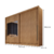 Guarda Roupa Casal com Espelho, 100% MDF, 2 Portas 6 Gavetas, Mônaco - Cumaru - Novo Horizonte - Tio Dai Móveis