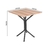 Conjunto Mesa com 4 Cadeiras para Cozinha 68cm Preto/Carvalho - Ciplafe