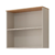 Armário Aéreo Bella 80cm 2 Portas Basculantes, 1 com Vidro, Off White/Freijó - MGM - comprar online