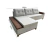 Imagem do Sofá Chaise Living Bari com Deck Tecido Boucle Bege Detalhe em Couro - Malu Estofados