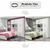 Guarda-Roupa Solteiro Com Cama 4 Portas MX Móveis Lisboa Branco/Rosa-Flex na internet