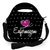 Kit Mochila + Lancheira + Necessaire Enfermagem Poa Preto - loja online