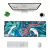 Mouse Pad Gamer Speed Extra Grande Abstrato Premium Verde - Borda Costurada Perfeito para Jogar