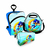 Kit Escolar com Mochila com Carrinho + Lancheira + Estojo Plus - Sonic Word