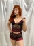 Baby Doll Ana Preto Com Vermelho P - comprar online