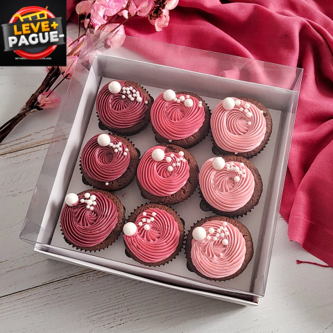 10 Caixas 9 Cupcake - Branca - altura 11cm