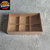 10 Caixas com 6 forminhas para brownie Tampa transparente - Kraft - GLPbox