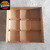 10 Caixas com 9 forminhas 7x7cm - Kraft - Para brownie, palha italiana, pão de mel - Tampa de Papel - loja online