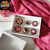 10 Caixas com berço para 06 brigadeiros - Branca - Altura 5cm - Visor transparente - GLPbox