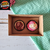 10 Caixas com berço para 2 brigadeiros - Kraft - Tampa transparente - altura 5,5cm - loja online