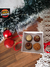 10 Caixas com berço para 4 brigadeiros Branca - Tampa Transparente - 20 a 27g