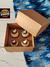 10 Caixas com berço para 4 brigadeiros Kraft - Tampa Papel - 20 a 27g - comprar online