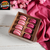 10 Caixas par 8 Macarons - Kraft - Tampa Transparente