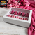 10 Caixas para 10 Macarons - Branca- altura 5cm - Visor transparente - GLPbox