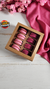 10 Caixas para 8 Macarons - Kraft - Visor Transparente