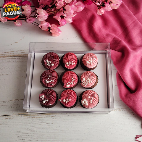 10 Caixas para 9 Mini cupcake - Branca