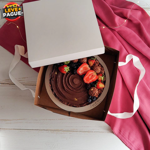 10 Caixas para Torta / Guirlanda 20cm - Sem Visor 25x25x8