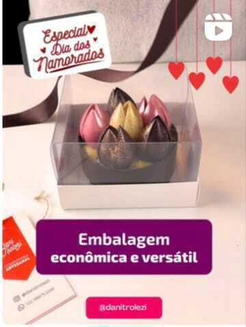 10 Caixas para Porta Joia de Chocolate - Altura 7cm - comprar online