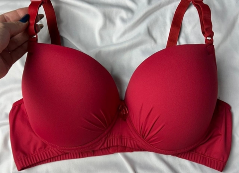 Sutiã de microfibra (tamanho 50, 52 e 56)- Vermelho