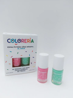 Set Esmaltes Al Agua CONFETTI x2 | Veganos, Cruelty Free - tienda online