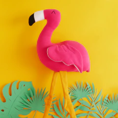 Flamenco Austral de Tela Artesanal – Fauna Autóctona Argentina - OKIEMA