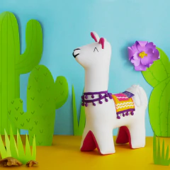 Llama de Tela Artesanal – Fauna Autóctona Argentina