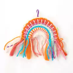 Kit Telar Arcoíris | Iniciación al Tejido, Motricidad Fina y Bastidor Desmontable (+6 años) - comprar online