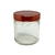 01 Pote de vidro pianezza para velas artesanais com tampa metal 210ml - loja online