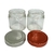 01 Pote de vidro pianezza para velas artesanais com tampa metal 210ml na internet