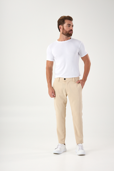 Calça Alfaiataria Comfort | Bege
