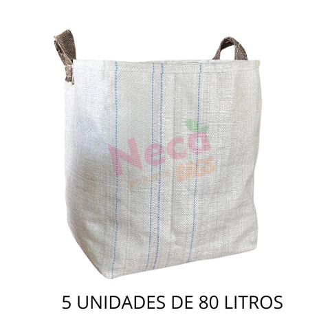 Pequeno bag 50x40x40 (80 Litros) 5 un - comprar online