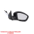 Retrovisor C3 Ano 2023 / Aircross Ano 2024 2025 Com Comando Com Pisca Preto Liso Lado Direito Ficosa Original - comprar online