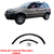 Moldura Paralama Ecosport 2003/2012 Traseiro (Kit Com Grampos) KJ