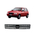 Grade De Radiador Uno Fire 2004/2005 Preta Com Friso Preto