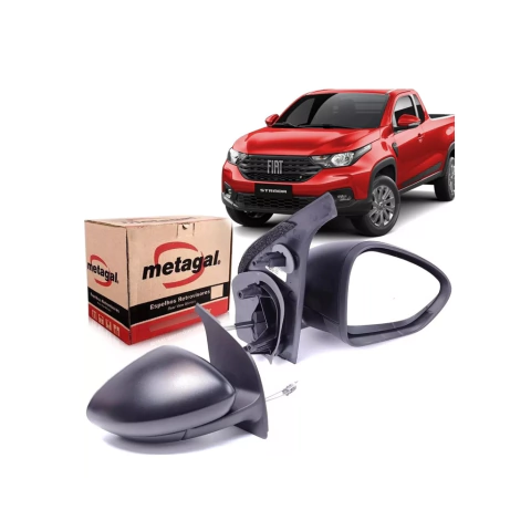 Retrovisor Strada 2020/... Com Comando Metagal