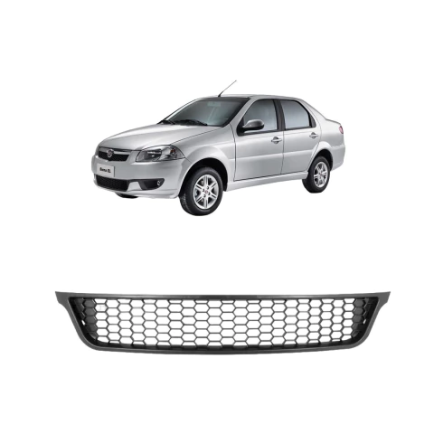 Grade De Parachoque Siena/Strada 2013/2016 Cinza Verbena