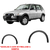 Moldura Paralama Uno Way 2006/2008 Dianteiro Preta Texturizado Dts