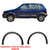 Moldura Paralama Uno Way 2008/... Dianteiro Cinza Texturizado Dts