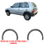 Moldura Paralama Uno Way 2004/... Traseiro Cinza Blawer