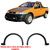 Moldura Paralama Strada/Palio Adventure/Working 2002/2007 Dianteiro Texturizado DTS