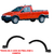 Moldura Paralama Strada/Palio Adventure/Working 1998/2000 Dianteiro Kj