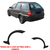 Moldura Paralama Palio/Weekend/Adventure 1998/2000 Strada/Adventure 1998/2004 Traseiro Kj