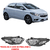 Farol Onix/Prisma 2017/... Ltz/Active Mascara Negra Com Moldura Cromada Com Led Drl Arteb