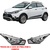 Farol HB20X 2012/2018 Mascara Negra Com Friso Cromado Arteb