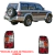 Lanterna Pajero 1993/1997 Tricolor Moldura Cromada Depo