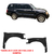 Paralama Pajero Full 1998/2000 Com Furo Antena