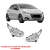 Farol Peugeot 208 2012/2015 Foco Duplo Máscara Cromada Manual Sem LED