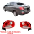 Lanterna Traseira Peugeot 207 2011/ Sedan com grade da Ré Cor Prata - Fitam