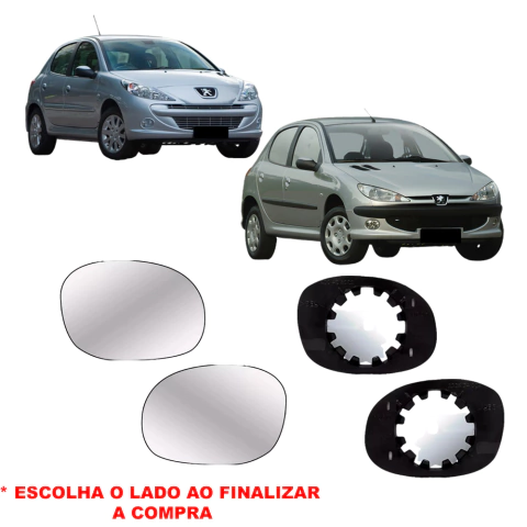 Subconjunto Retrovisor Peugeot 206 Ano 1999 A 2008 / Peugeot 207/SW Ano 2009 A 2013 / Hoggar 2009 A 2013 Ficosa Original